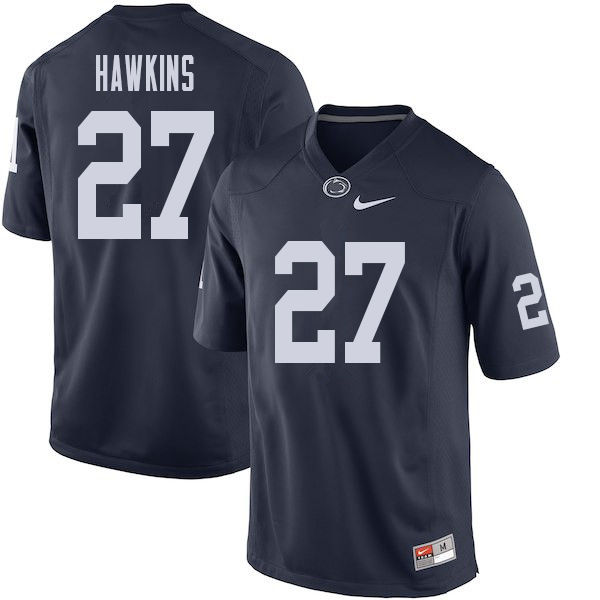 NCAA Nike Men's Penn State Nittany Lions Aeneas Hawkins #27 College Football Authentic Navy Stitched Jersey TNF8098PW